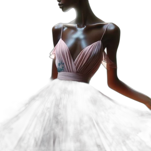 dress, jewelry, 3d render, photorealistic transparent PNG cut-out
