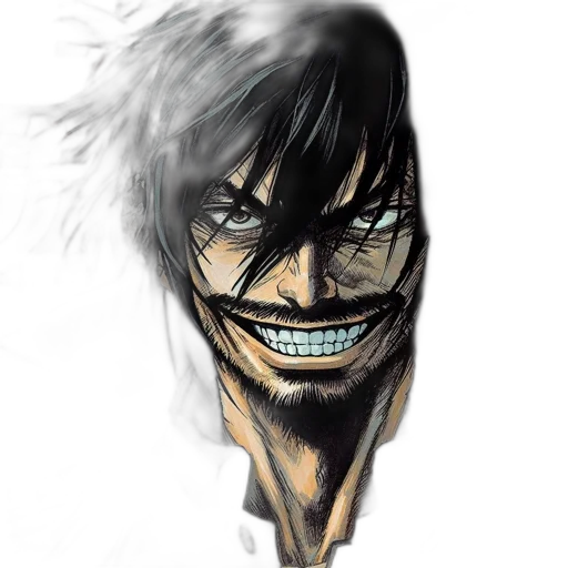 face, mask, creature, comic book art transparent PNG cut-out
