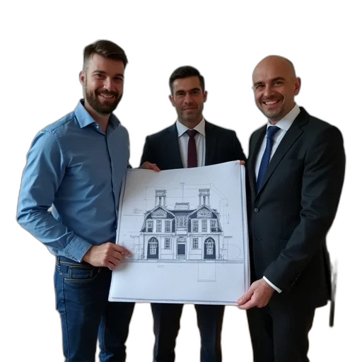 building, man, blue, shirt transparent PNG cut-out