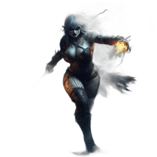 concept art, fantasy art, comic book art, cyberpunk transparent PNG cut-out