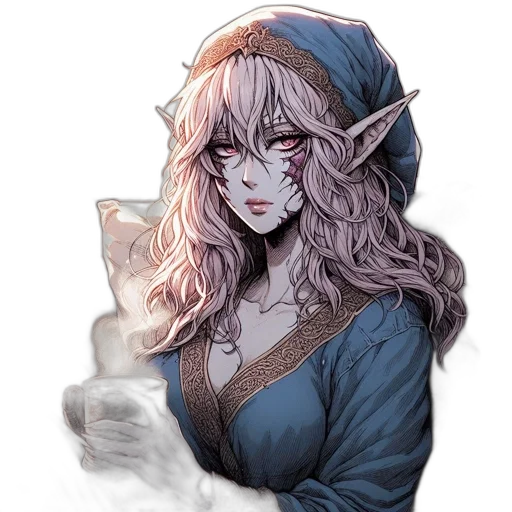 staff, face, dragon, hat transparent PNG cut-out