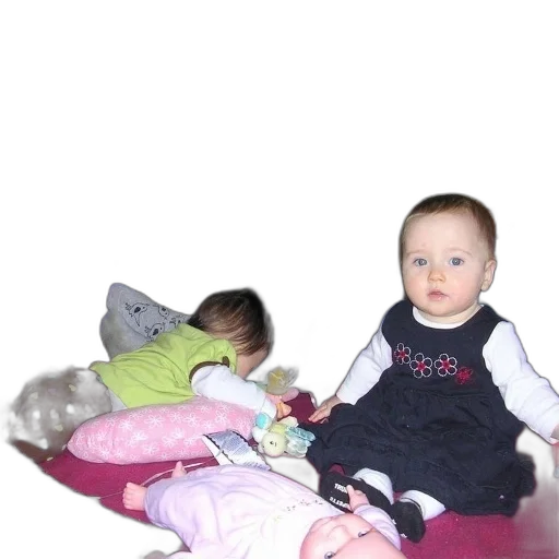 furniture, 3d render, baby, girl transparent PNG cut-out