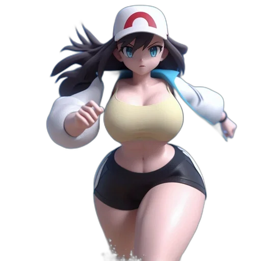 dress, hat, 3d render, concept art transparent PNG cut-out
