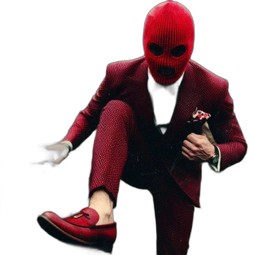 mask, shoes, jacket, creature transparent PNG cut-out
