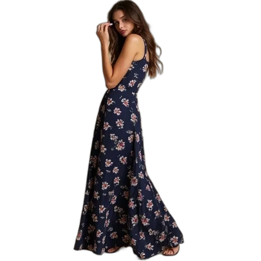 dress, hadley, maxie, navy transparent PNG cut-out
