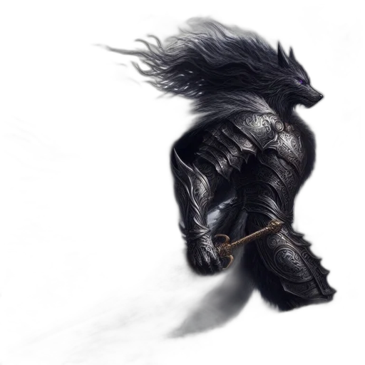 sword, hair, weapon, dragon transparent PNG cut-out