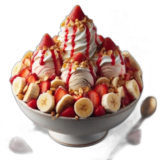 food, crown, 3d render, photorealistic transparent PNG cut-out