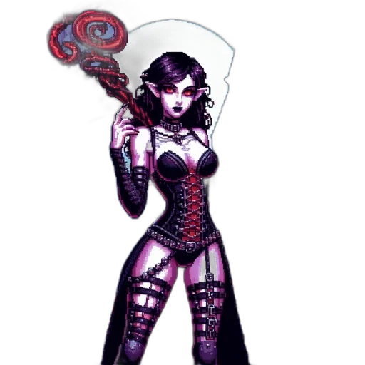 staff, comic book art, concept art, pixel art transparent PNG cut-out