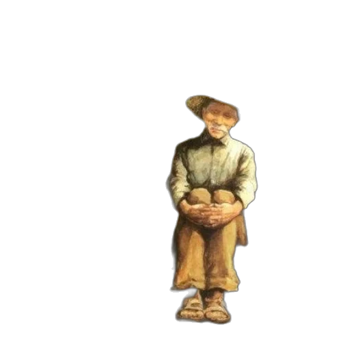 staff, hat, jacket, robot transparent PNG cut-out