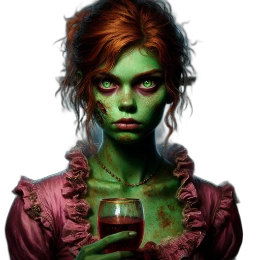 face, fantasy art, concept art, comic book art transparent PNG cut-out