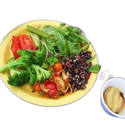 food, vibrant, plate, colorful transparent PNG cut-out