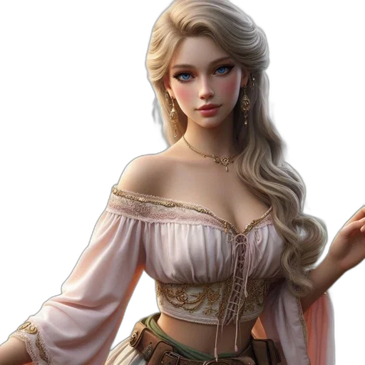 dress, fantasy art, concept art, photorealistic transparent PNG cut-out