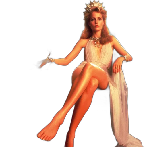 crown, staff, dress, concept art transparent PNG cut-out