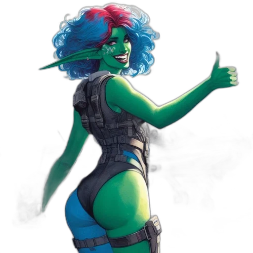 creature, concept art, comic book art, fantasy art transparent PNG cut-out