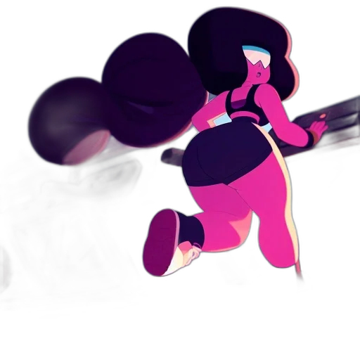 weapon, staff, hair, robot transparent PNG cut-out