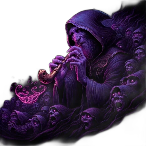 creature, mask, face, staff transparent PNG cut-out
