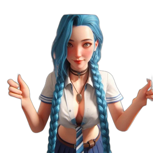 staff, dress, hair, face transparent PNG cut-out