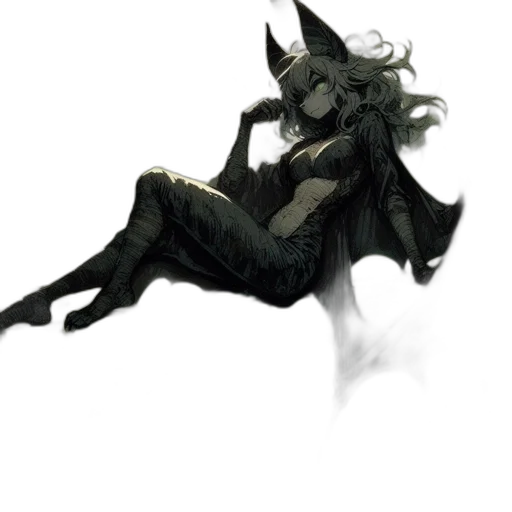 creature, mask, staff, dragon transparent PNG cut-out