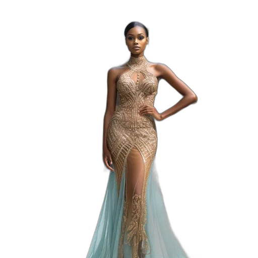 dress, earth tones, golden, woman transparent PNG cut-out