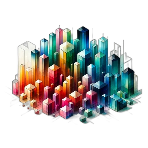 building, 3d render, pixel art, concept art transparent PNG cut-out