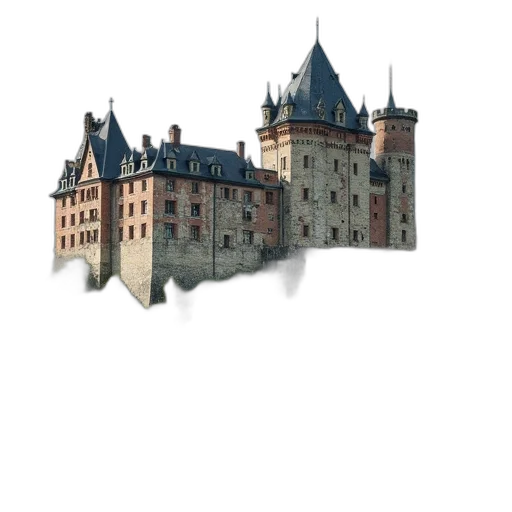 crown, building, dragon, sword transparent PNG cut-out