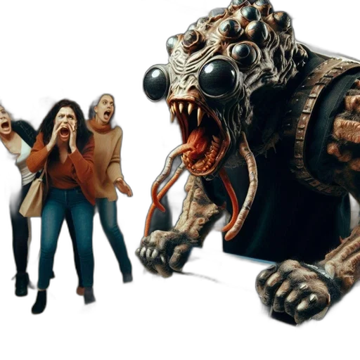 creature, animal, concept art, 3d render transparent PNG cut-out