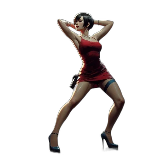 dress, concept art, 3d render, pixel art transparent PNG cut-out