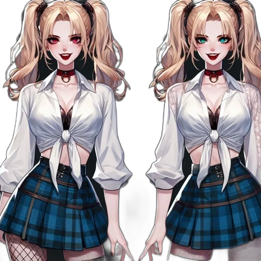 dress, concept art, comic book art, anime transparent PNG cut-out
