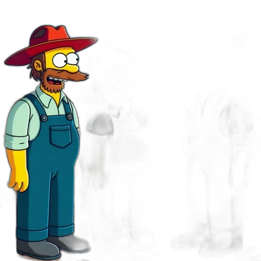 hat, staff, jacket, mask transparent PNG cut-out
