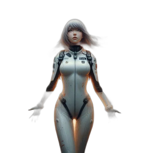 robot, dress, creature, concept art transparent PNG cut-out
