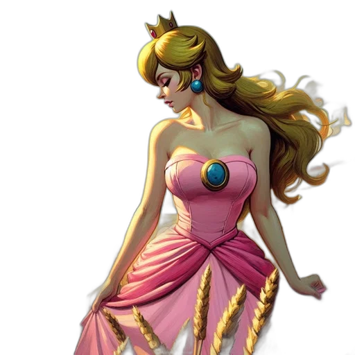dress, jewelry, concept art, fantasy art transparent PNG cut-out