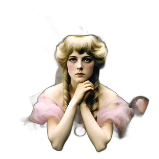 face, dress, jewelry, staff transparent PNG cut-out