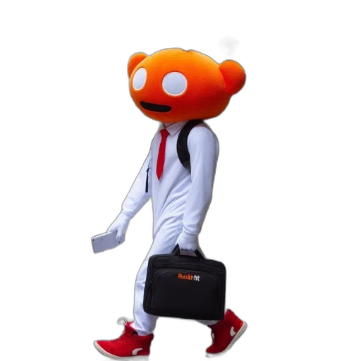 jacket, robot, staff, creature transparent PNG cut-out