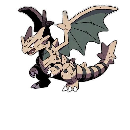 dragon, creature, staff, animal transparent PNG cut-out
