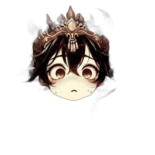 crown, mask, staff, face transparent PNG cut-out