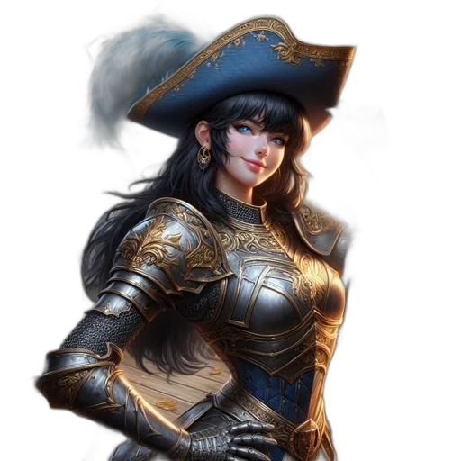 staff, sword, hat, fantasy art transparent PNG cut-out