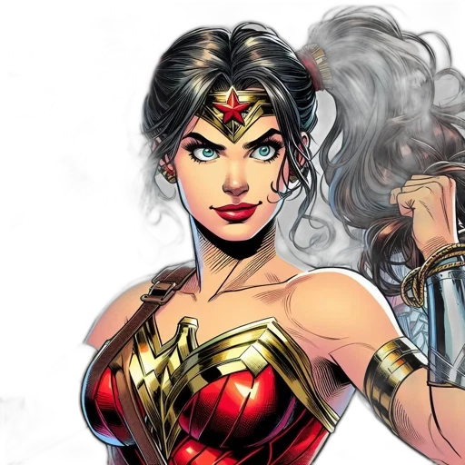 comic book art, concept art, fantasy art, cartoon transparent PNG cut-out
