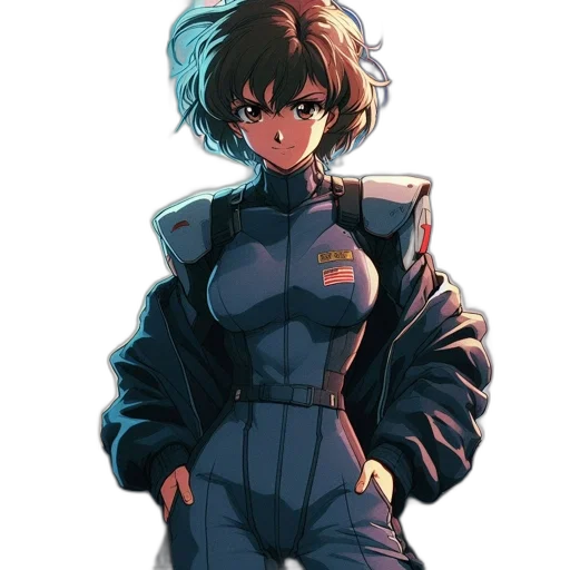 jacket, robot, dress, weapon transparent PNG cut-out