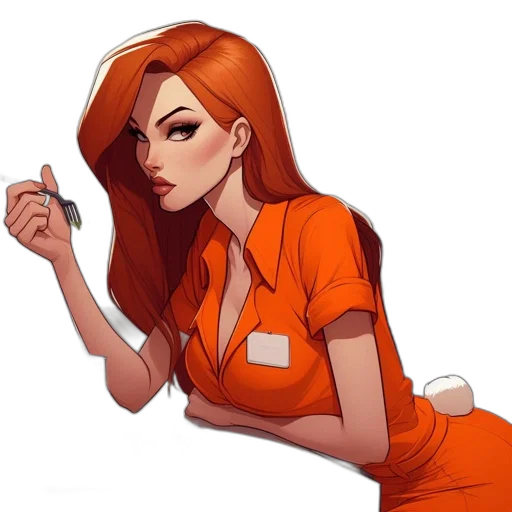 staff, dress, jewelry, face transparent PNG cut-out