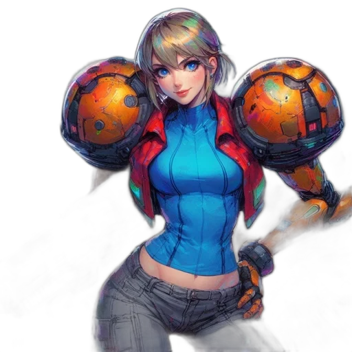 weapon, robot, jacket, concept art transparent PNG cut-out
