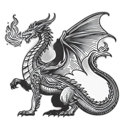 dragon, staff, animal, sword transparent PNG cut-out