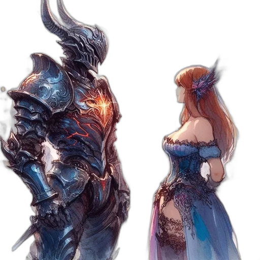 dress, sword, dragon, weapon transparent PNG cut-out