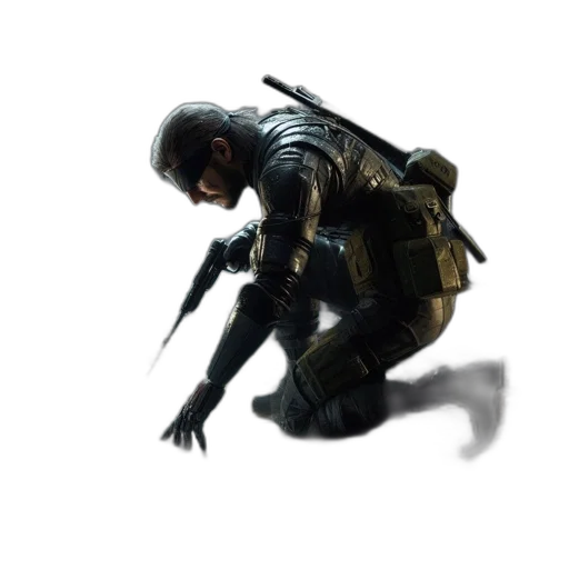 weapon, sword, creature, jacket transparent PNG cut-out