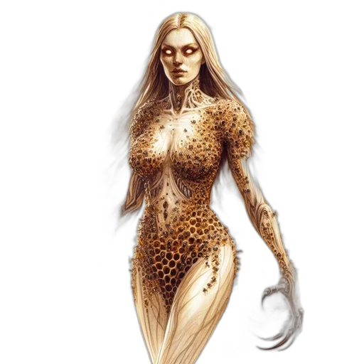 dress, creature, concept art, fantasy art transparent PNG cut-out