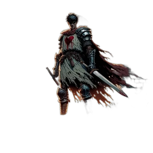 sword, weapon, staff, creature transparent PNG cut-out