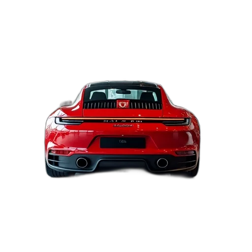 car, photorealistic, 3d render, red transparent PNG cut-out