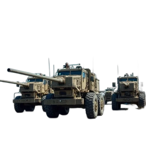 weapon, robot, 3d render, concept art transparent PNG cut-out