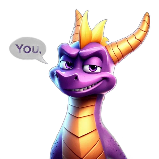 dragon, staff, crown, animal transparent PNG cut-out