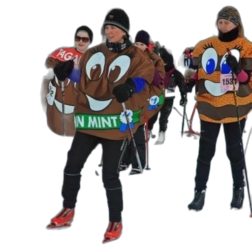 jacket, mask, hat, group transparent PNG cut-out