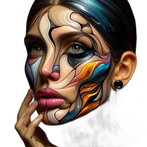 mask, face, jewelry, photorealistic transparent PNG cut-out